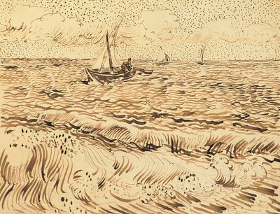 Fishing Boats at Saintes-Maries-de-la-Mer by Vincent van Gogh